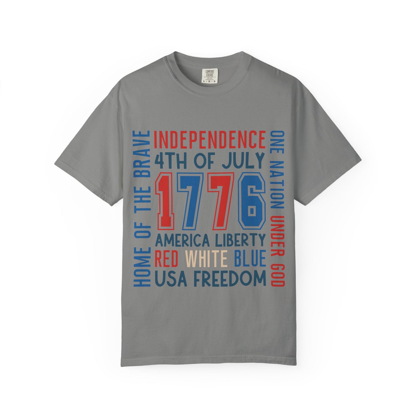 Patriotic Unisex T-Shirt - Celebrate Independence Day, Fourth of July, USA Freedom, Home of the Brave, American Pride - To Be Designs