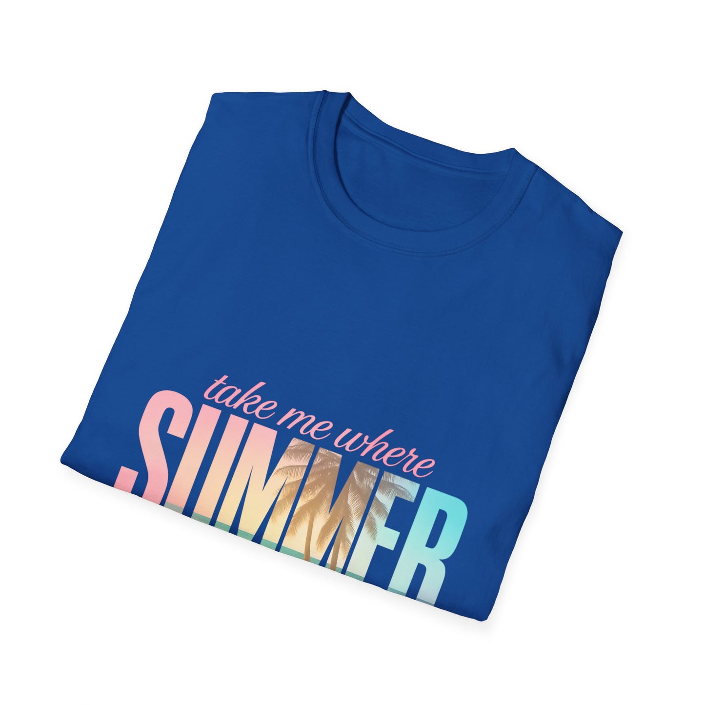 Summer Vibes Unisex Softstyle T-Shirt - Perfect for Beach Days, Vacation, Casual Wear, Gifts, Summer Parties - To Be Designs
