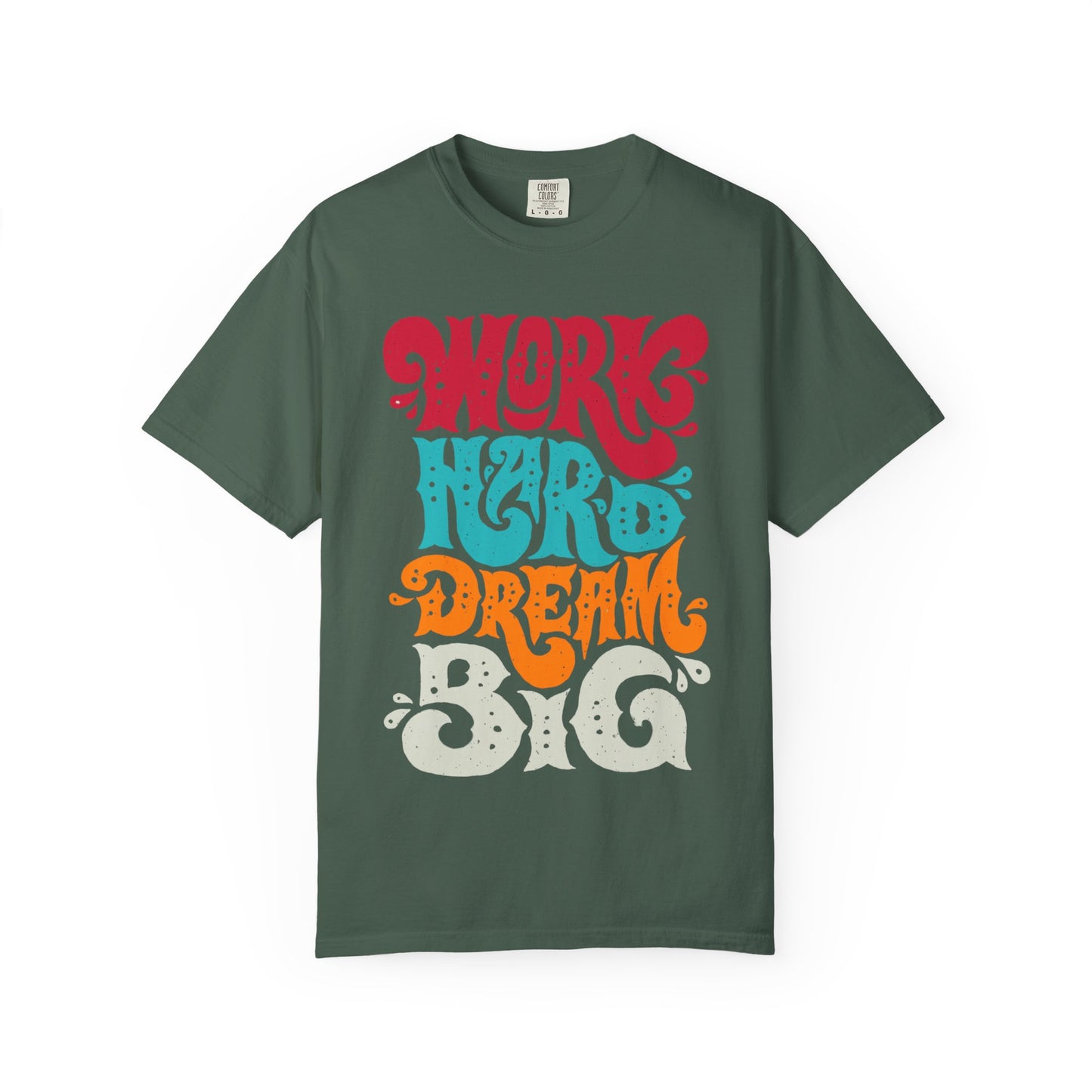 Motivational T-Shirt - "Work Hard Dream Big" - Unisex Tee, Inspirational Gift, Casual Wear, Trending Apparel, Perfect for Everyday