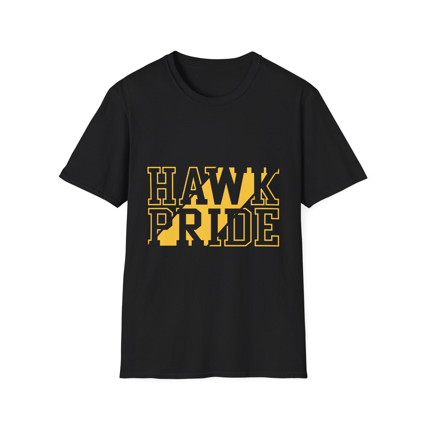 Hawk Pride Unisex T-Shirt, Softstyle Tee for School Spirit, College Apparel, Gifts for Graduates, Casual Wear