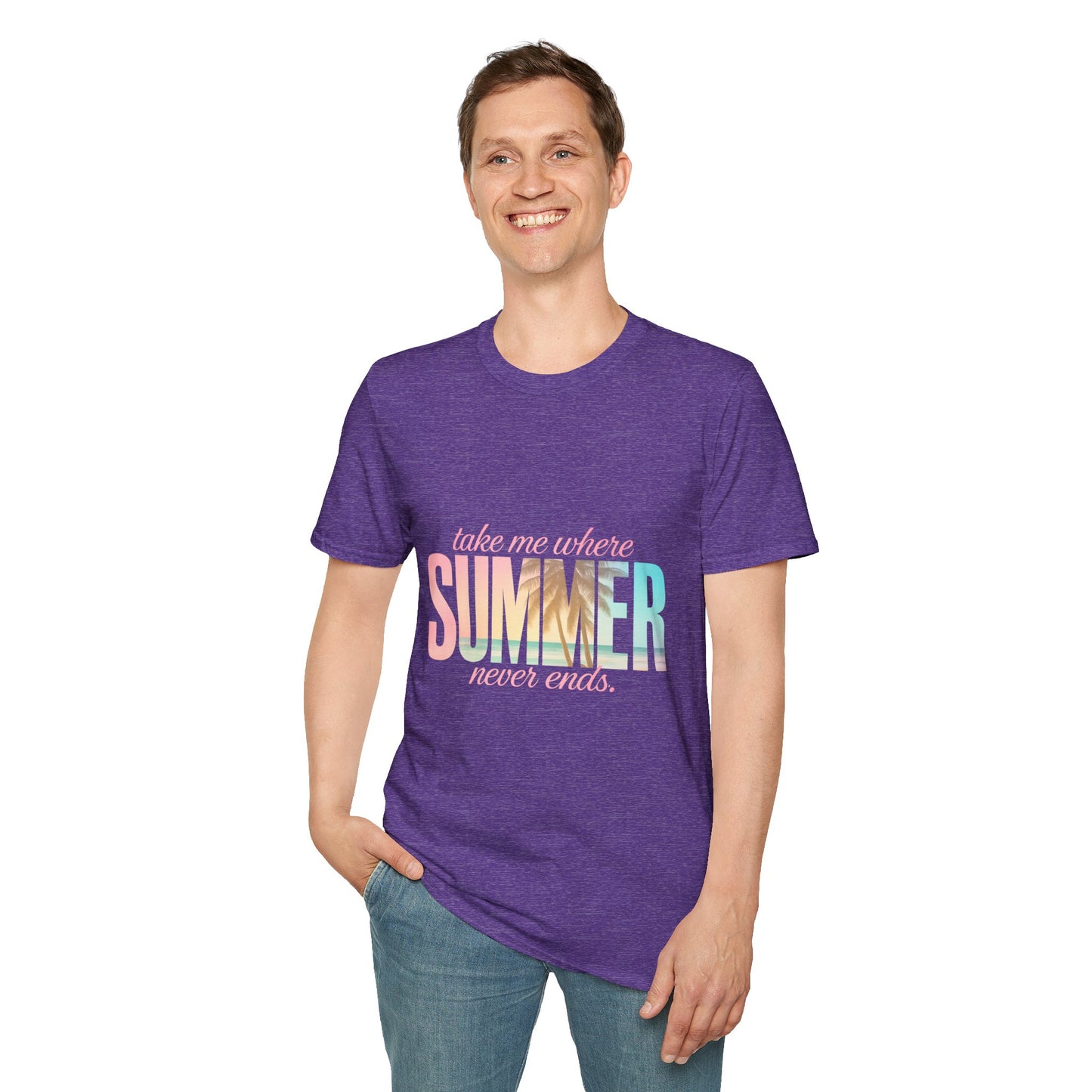 Summer Vibes Unisex Softstyle T-Shirt - Perfect for Beach Days, Vacation, Casual Wear, Gifts, Summer Parties - To Be Designs