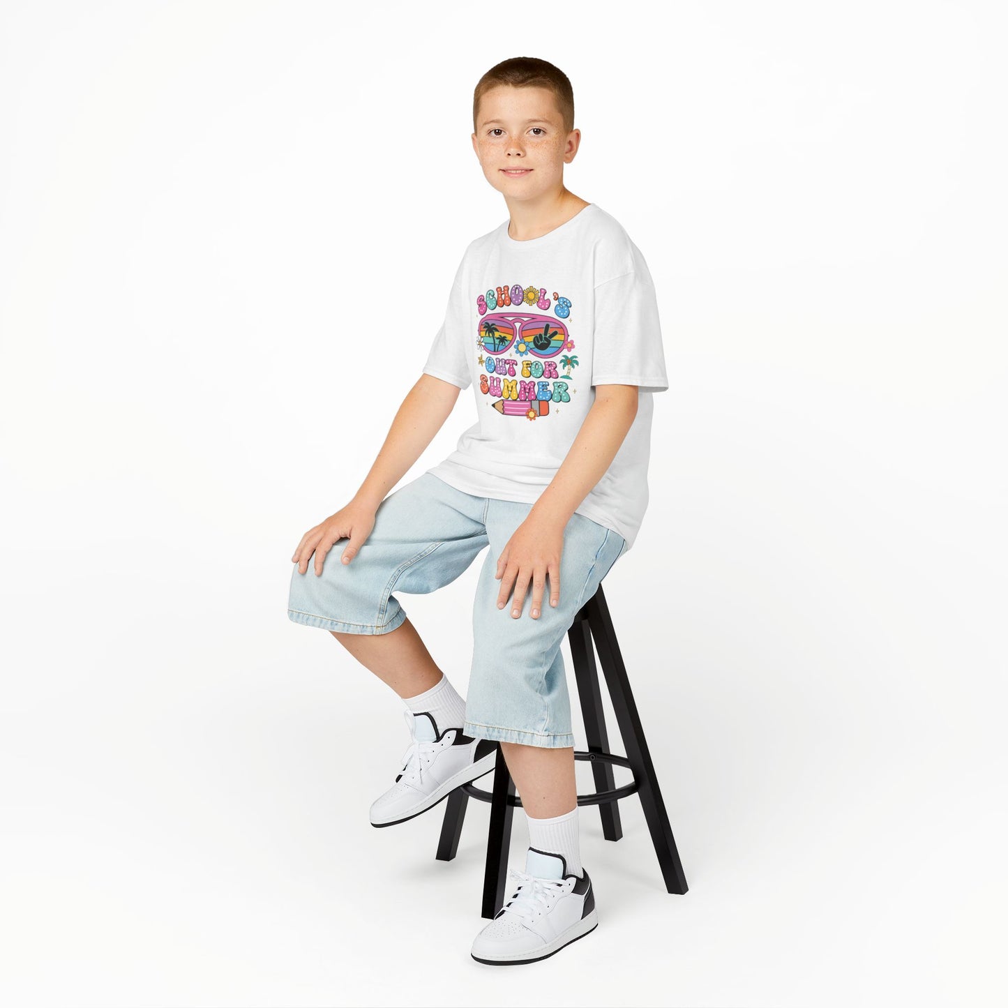 Summer Vibes Kids Tee, School's Out Shirt, Kids Summer T-Shirt, Fun Graphic Tee, Youth Casual Wear - To Be Designs