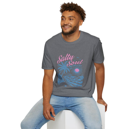 Salty Soul T-Shirt, Beach Vibes Tee, Unisex Summer Shirt, Gift for Coastal Lovers, Casual Everyday Wear