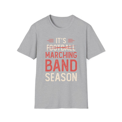 Marching Band Season Unisex T-Shirt, Softstyle Tee, Music Lover Gift, Band Member Apparel, Back to School, Football Season Tee