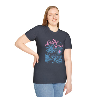 Salty Soul T-Shirt, Beach Vibes Tee, Unisex Summer Shirt, Gift for Coastal Lovers, Casual Everyday Wear