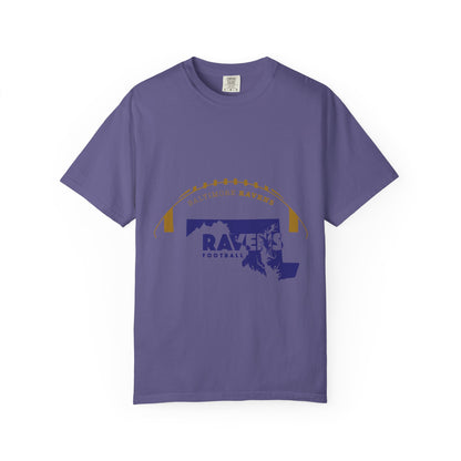 Baltimore Ravens Garment-Dyed T-Shirt - Unisex Football Fan Tee, Casual Wear, Game Day Apparel, Sports Merchandise, Birthday Gift