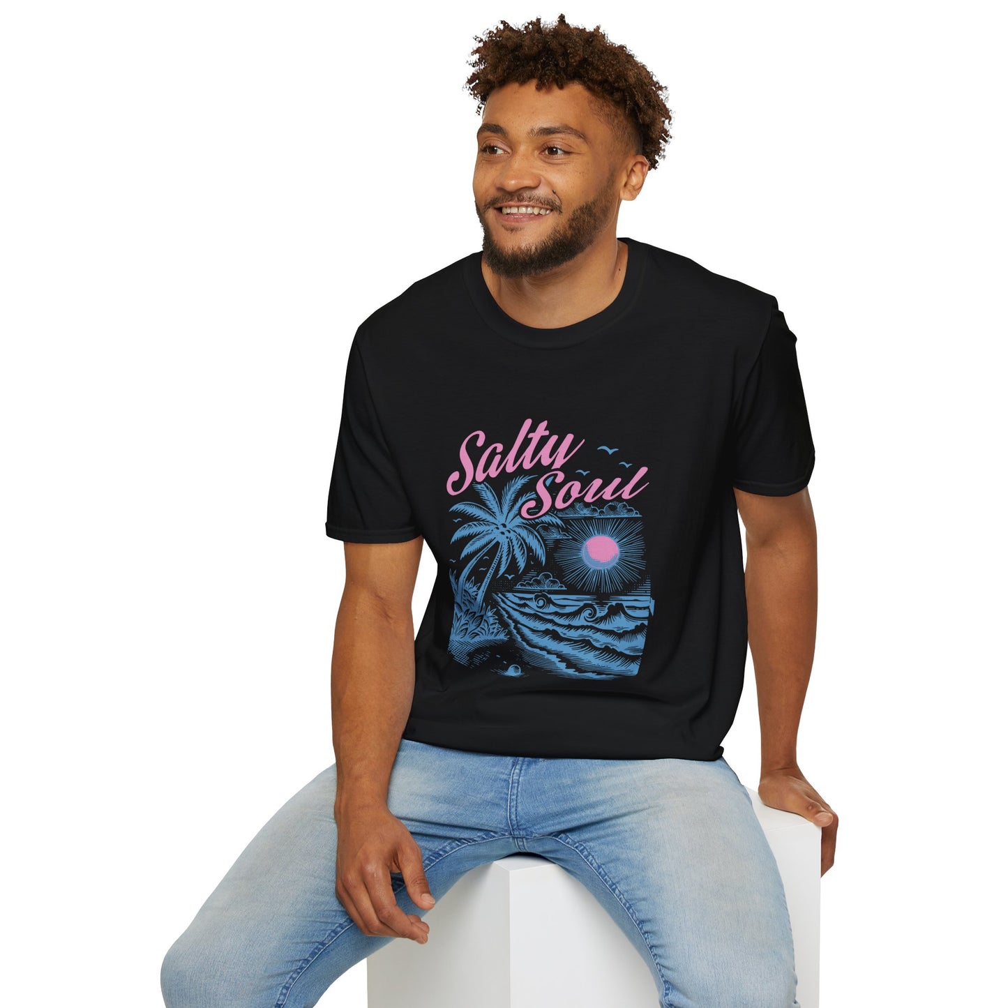 Salty Soul T-Shirt, Beach Vibes Tee, Unisex Summer Shirt, Gift for Coastal Lovers, Casual Everyday Wear