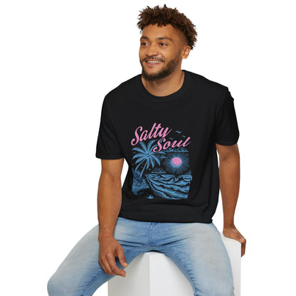 Salty Soul T-Shirt, Beach Vibes Tee, Unisex Summer Shirt, Gift for Coastal Lovers, Casual Everyday Wear