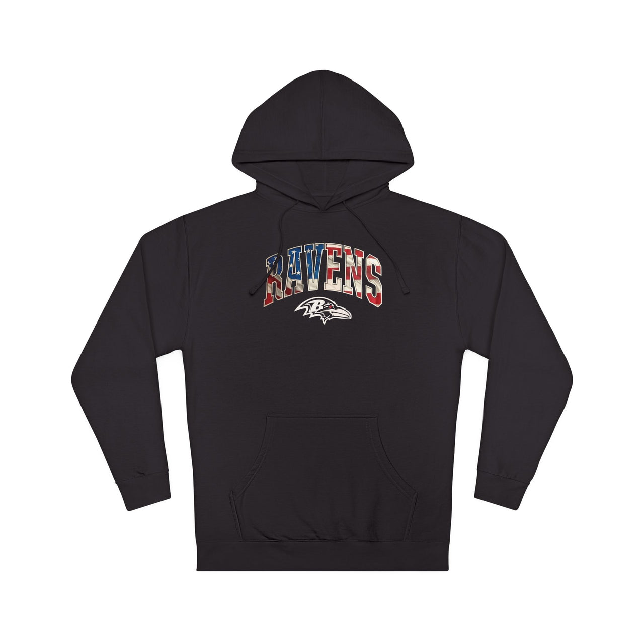 Patriotic Ravens Sweatshirt - Casual Comfort for Game Day & Celebrations, Fall Fashion, Gifts for Fans, Cozy Hoodie