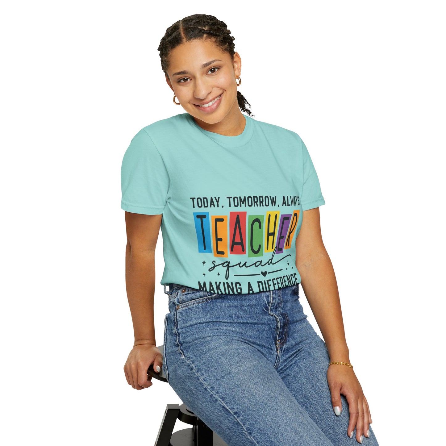 Colorful Teacher T-Shirt | Teacher Squad | Gift for Educators, School Spirit Tee, Classroom Apparel, Inspirational Teacher Gift