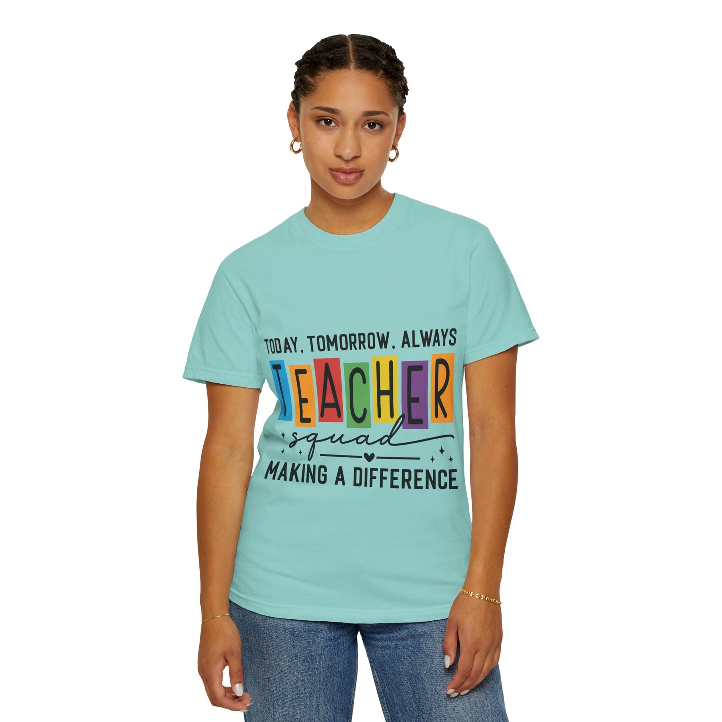 Colorful Teacher T-Shirt | Teacher Squad | Gift for Educators, School Spirit Tee, Classroom Apparel, Inspirational Teacher Gift