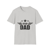 Top Dad Unisex Softstyle T-Shirt, Father's Day Gift, Casual Tee, Dad Apparel, Birthday Present, Family Gathering Wear - To Be Designs
