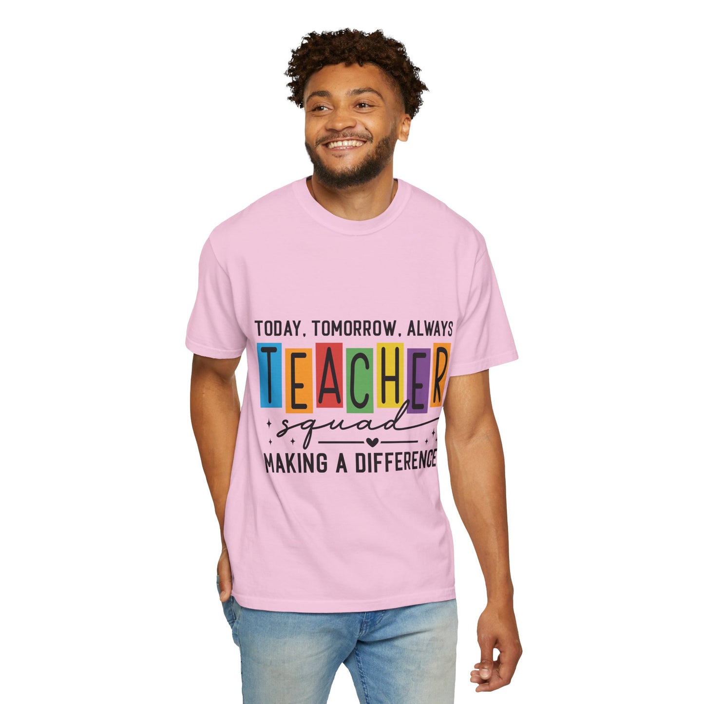 Colorful Teacher T-Shirt | Teacher Squad | Gift for Educators, School Spirit Tee, Classroom Apparel, Inspirational Teacher Gift