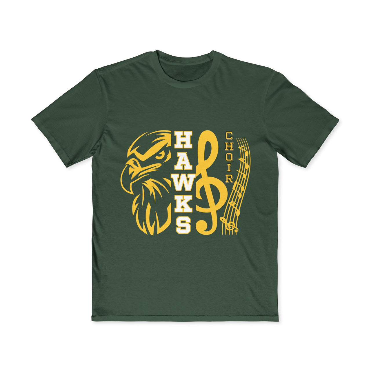 NHHS Music Choir Tee, Hawk Choir T-Shirt, Music Lover Apparel, Gift for Singers, School Spirit Shirt, Unique Music Theme Shirt