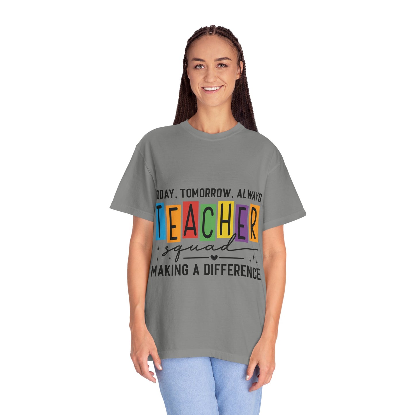 Colorful Teacher T-Shirt | Teacher Squad | Gift for Educators, School Spirit Tee, Classroom Apparel, Inspirational Teacher Gift