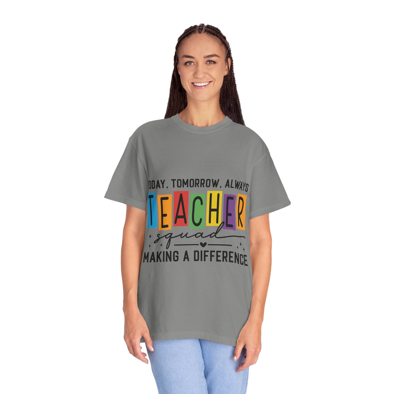 Colorful Teacher T-Shirt | Teacher Squad | Gift for Educators, School Spirit Tee, Classroom Apparel, Inspirational Teacher Gift