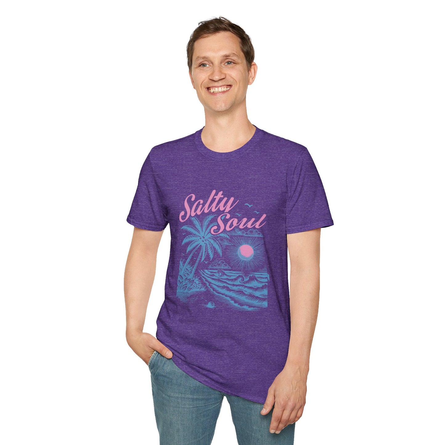 Salty Soul T-Shirt, Beach Vibes Tee, Unisex Summer Shirt, Gift for Coastal Lovers, Casual Everyday Wear