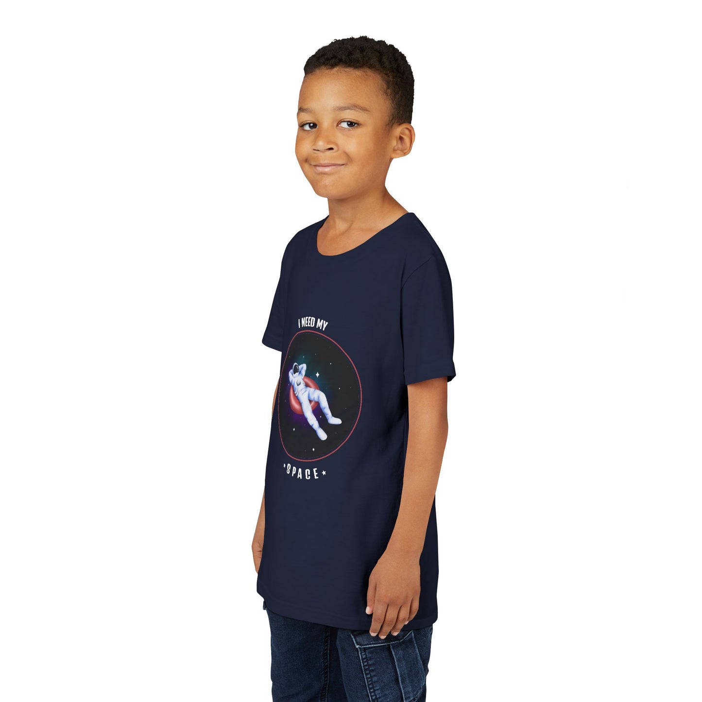 Youth Space-Themed Short Sleeve Tee - "I Need My Space" - Galaxy T-Shirt for Kids, Astronaut Gift, Children's Apparel, Birthday Gift, [...]