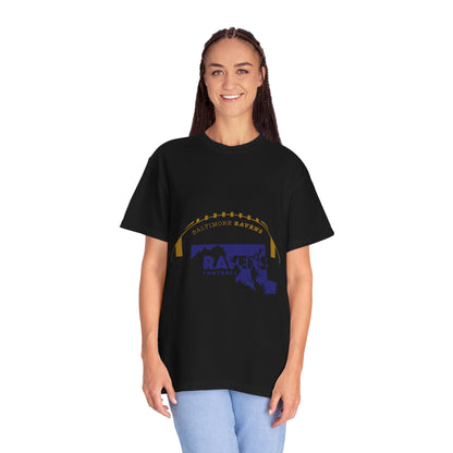 Baltimore Ravens Garment-Dyed T-Shirt - Unisex Football Fan Tee, Casual Wear, Game Day Apparel, Sports Merchandise, Birthday Gift
