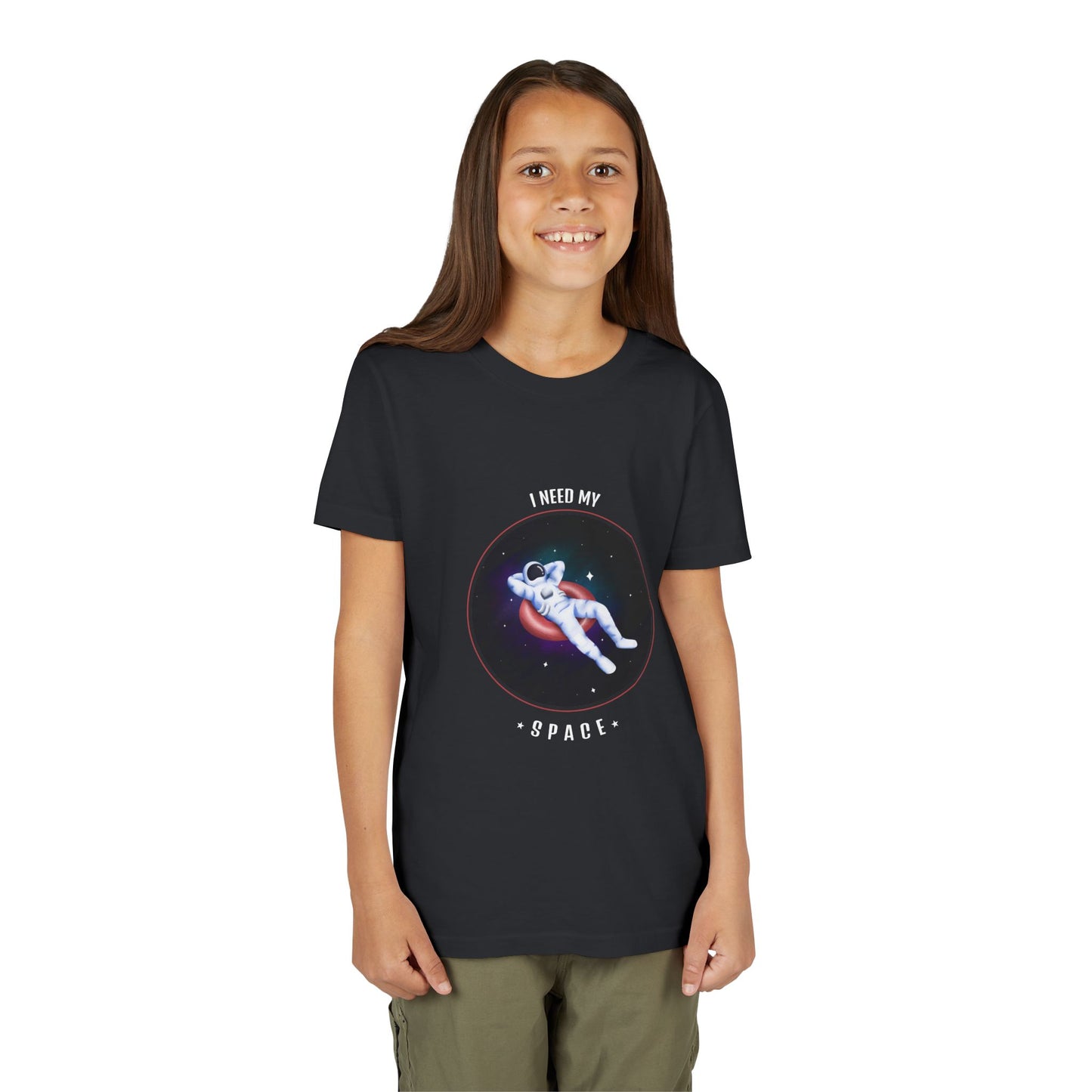 Youth Space-Themed Short Sleeve Tee - "I Need My Space" - Galaxy T-Shirt for Kids, Astronaut Gift, Children's Apparel, Birthday Gift, [...]