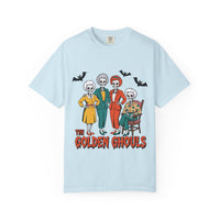 Golden Ghouls Unisex T-Shirt, Halloween Tee, Vintage Style Shirt, Gift for Fans, Retro Graphic Tee, Spooky Apparel