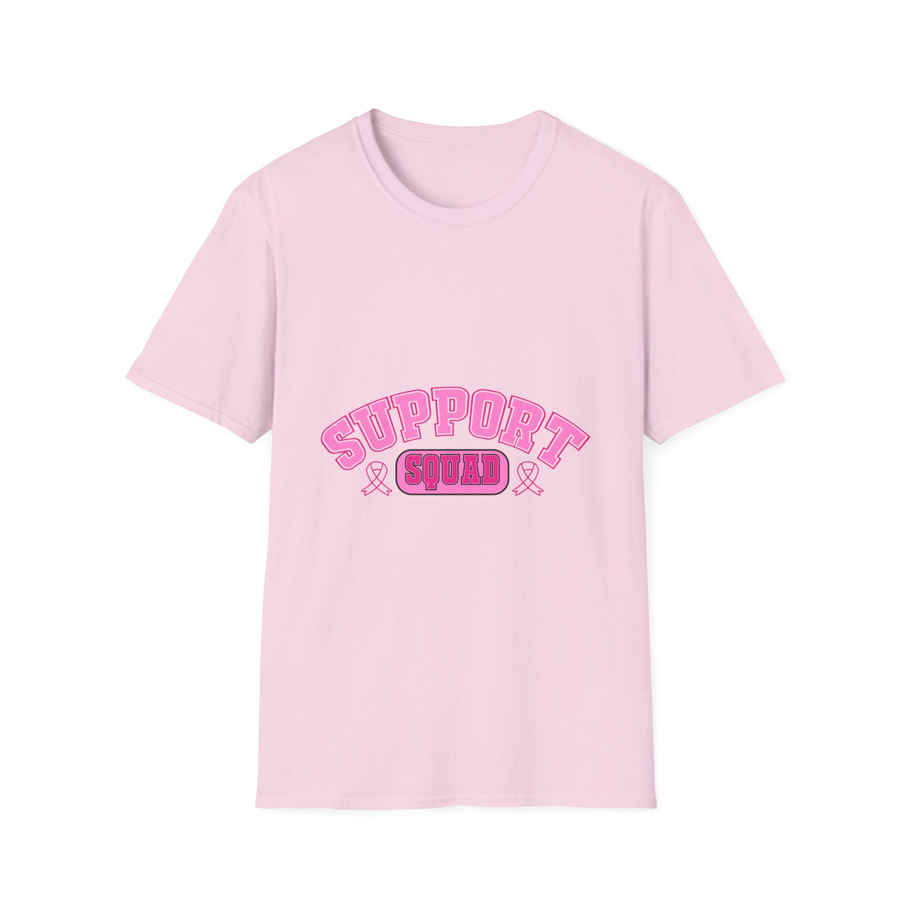 Support Squad T-Shirt — Pink Retro Supportive Graphic Tee