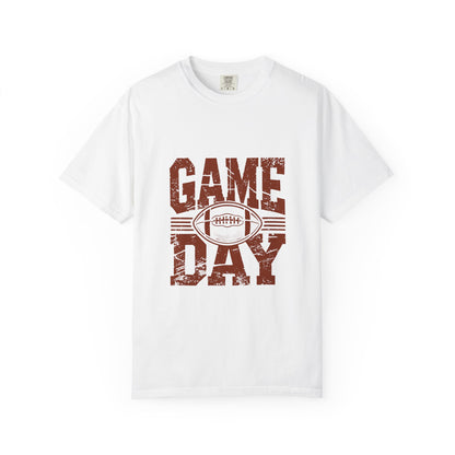 Game Day Unisex Garment-Dyed T-shirt, Football Tee, Sports Apparel, Gift for Him, Casual Wear, Tailgate Outfit, Game Night Shirt
