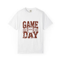 Game Day Unisex Garment-Dyed T-shirt, Football Tee, Sports Apparel, Gift for Him, Casual Wear, Tailgate Outfit, Game Night Shirt