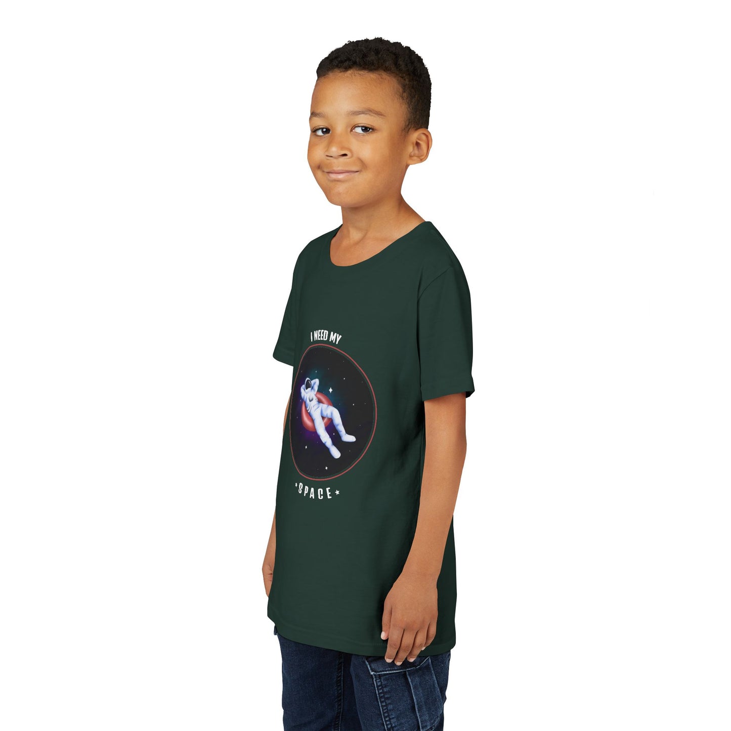 Youth Space-Themed Short Sleeve Tee - "I Need My Space" - Galaxy T-Shirt for Kids, Astronaut Gift, Children's Apparel, Birthday Gift, [...]