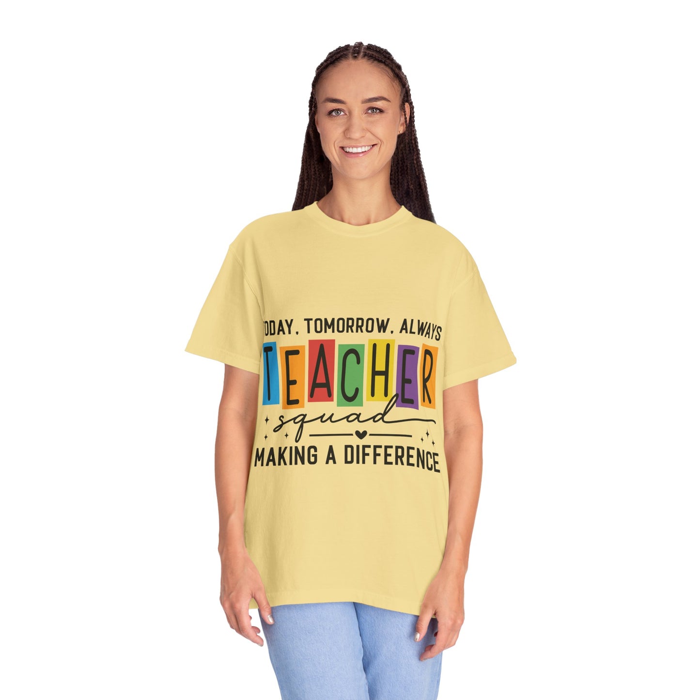 Colorful Teacher T-Shirt | Teacher Squad | Gift for Educators, School Spirit Tee, Classroom Apparel, Inspirational Teacher Gift