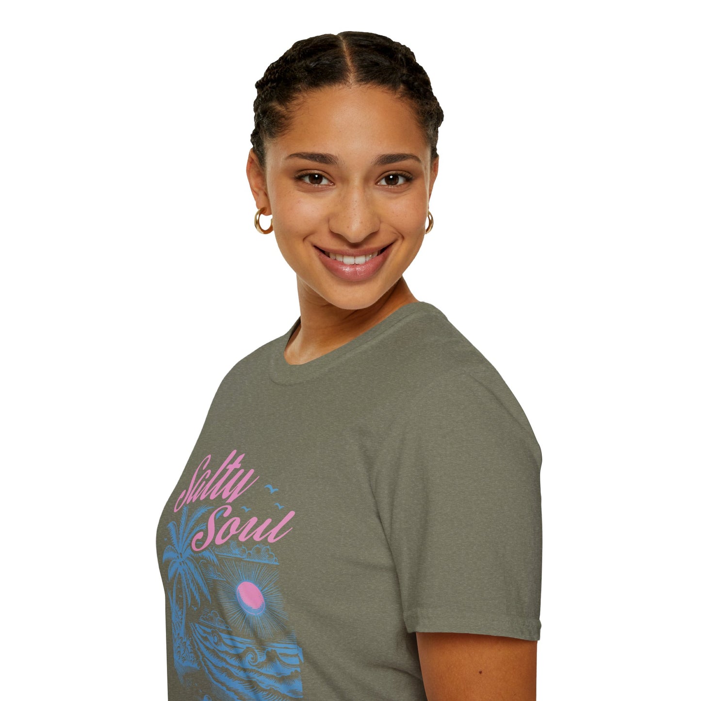 Salty Soul T-Shirt, Beach Vibes Tee, Unisex Summer Shirt, Gift for Coastal Lovers, Casual Everyday Wear