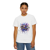 Baltimore Ravens Splatter Graphic T-Shirt, Unisex Sports Apparel, Fan Gear, Game Day Outfit, Gift for Ravens Fans