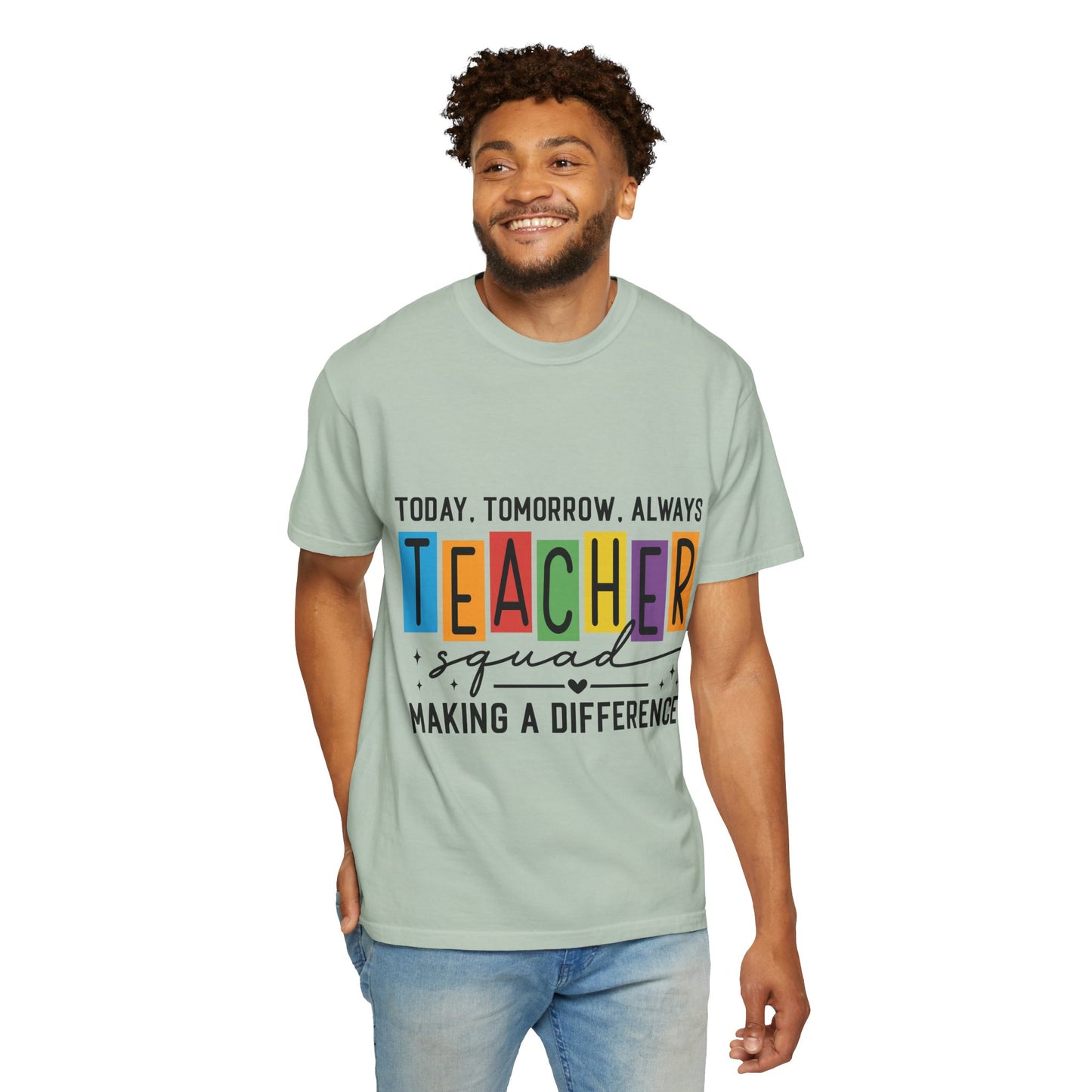 Colorful Teacher T-Shirt | Teacher Squad | Gift for Educators, School Spirit Tee, Classroom Apparel, Inspirational Teacher Gift