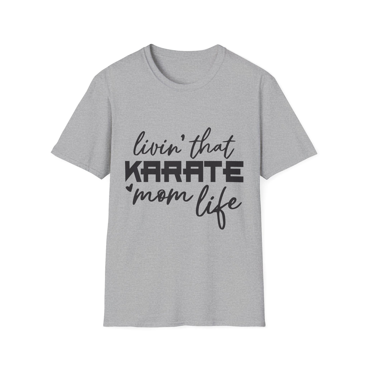 Karate Mom Life T-Shirt, Unisex Softstyle Tee, Gift for Karate Moms, Fun Sportswear for Events, Martial Arts Apparel - To Be Designs