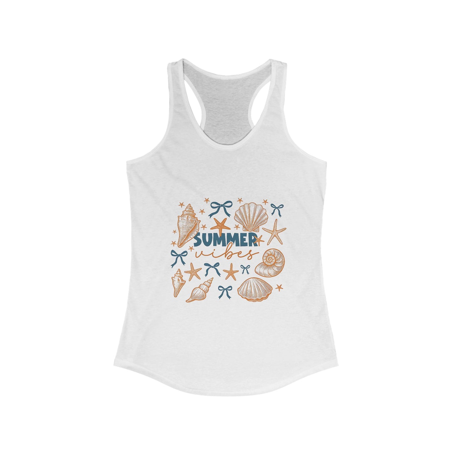 Racerback Tank - Summer Vibes Beachwear and Vacation Top