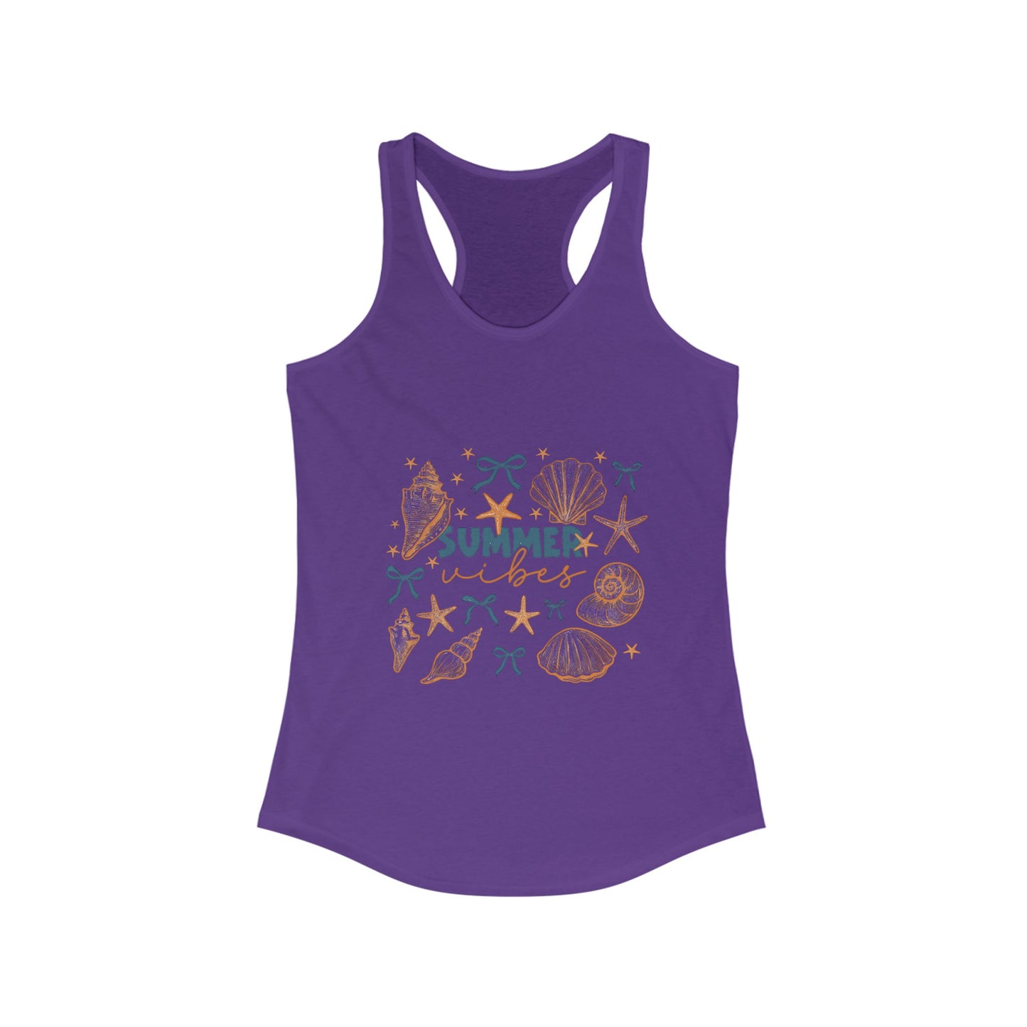 Racerback Tank - Summer Vibes Beachwear and Vacation Top