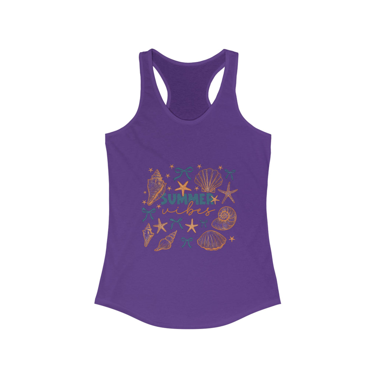 Racerback Tank - Summer Vibes Beachwear and Vacation Top