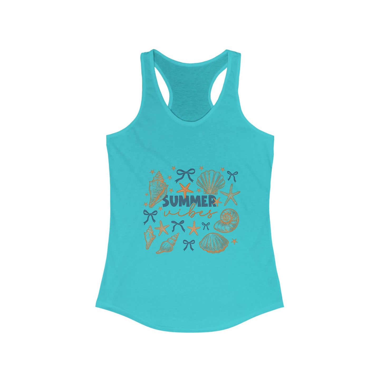 Racerback Tank - Summer Vibes Beachwear and Vacation Top