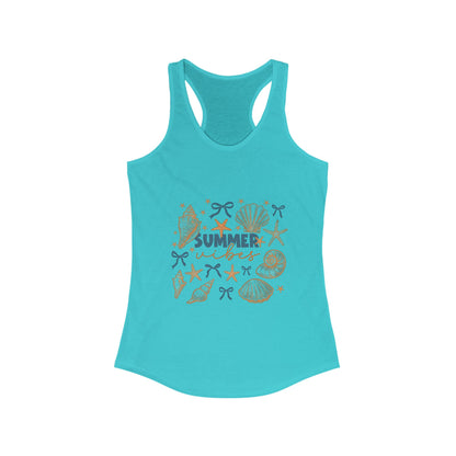 Racerback Tank - Summer Vibes Beachwear and Vacation Top