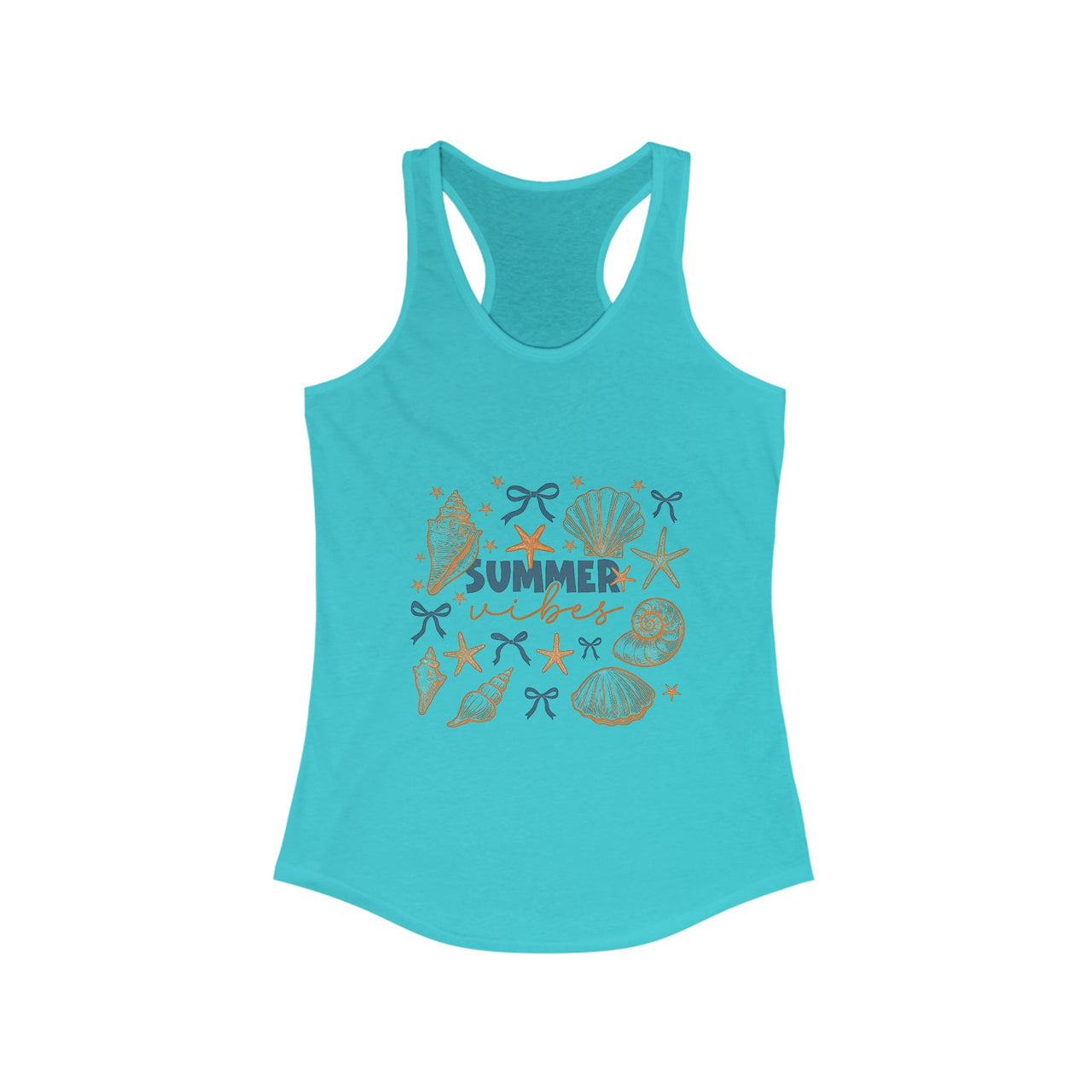 Racerback Tank - Summer Vibes Beachwear and Vacation Top