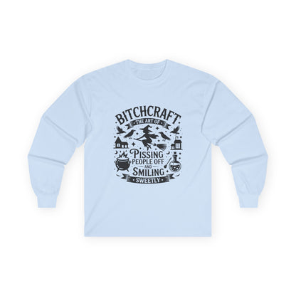 Bitchcraft Unisex Long Sleeve Tee | Funny Witchy Shirt, Gifts for Witches, Halloween Apparel, Spooky Season Wear, Casual Outfit