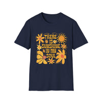 Sunshine in My Soul T-Shirt, Bright Floral Tee, Inspirational Shirt, Gift for Friend, Summer Outfit, Casual Wear - To Be Designs
