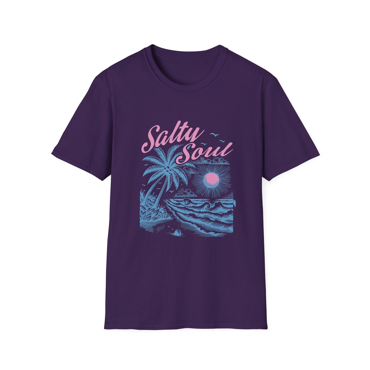 Salty Soul T-Shirt, Beach Vibes Tee, Unisex Summer Shirt, Gift for Coastal Lovers, Casual Everyday Wear
