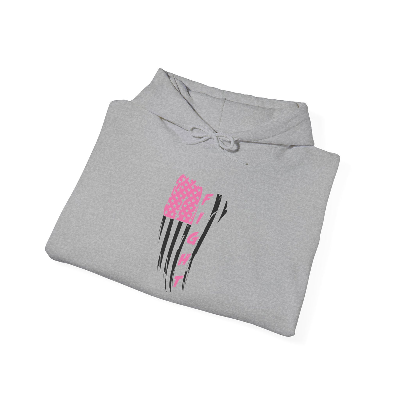 Pink and Black American Flag Graphic Hoodie