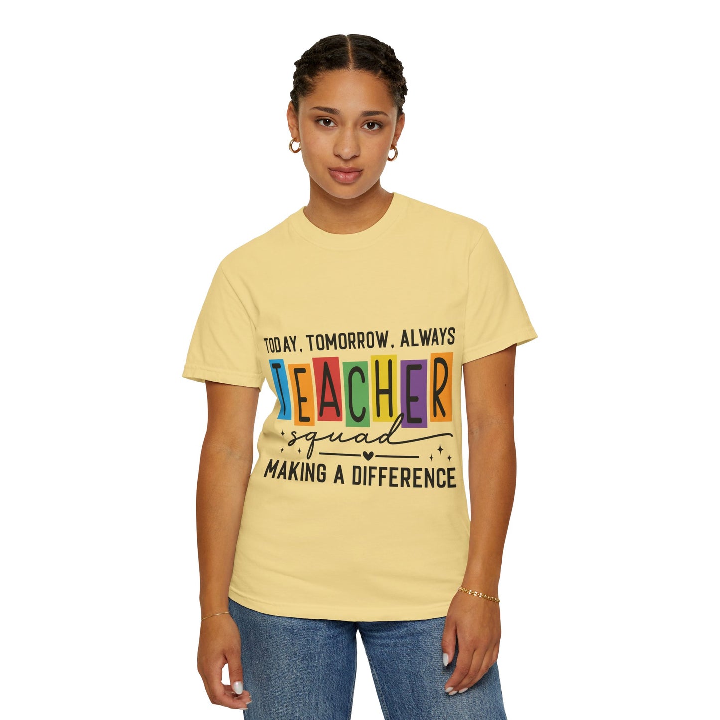 Colorful Teacher T-Shirt | Teacher Squad | Gift for Educators, School Spirit Tee, Classroom Apparel, Inspirational Teacher Gift