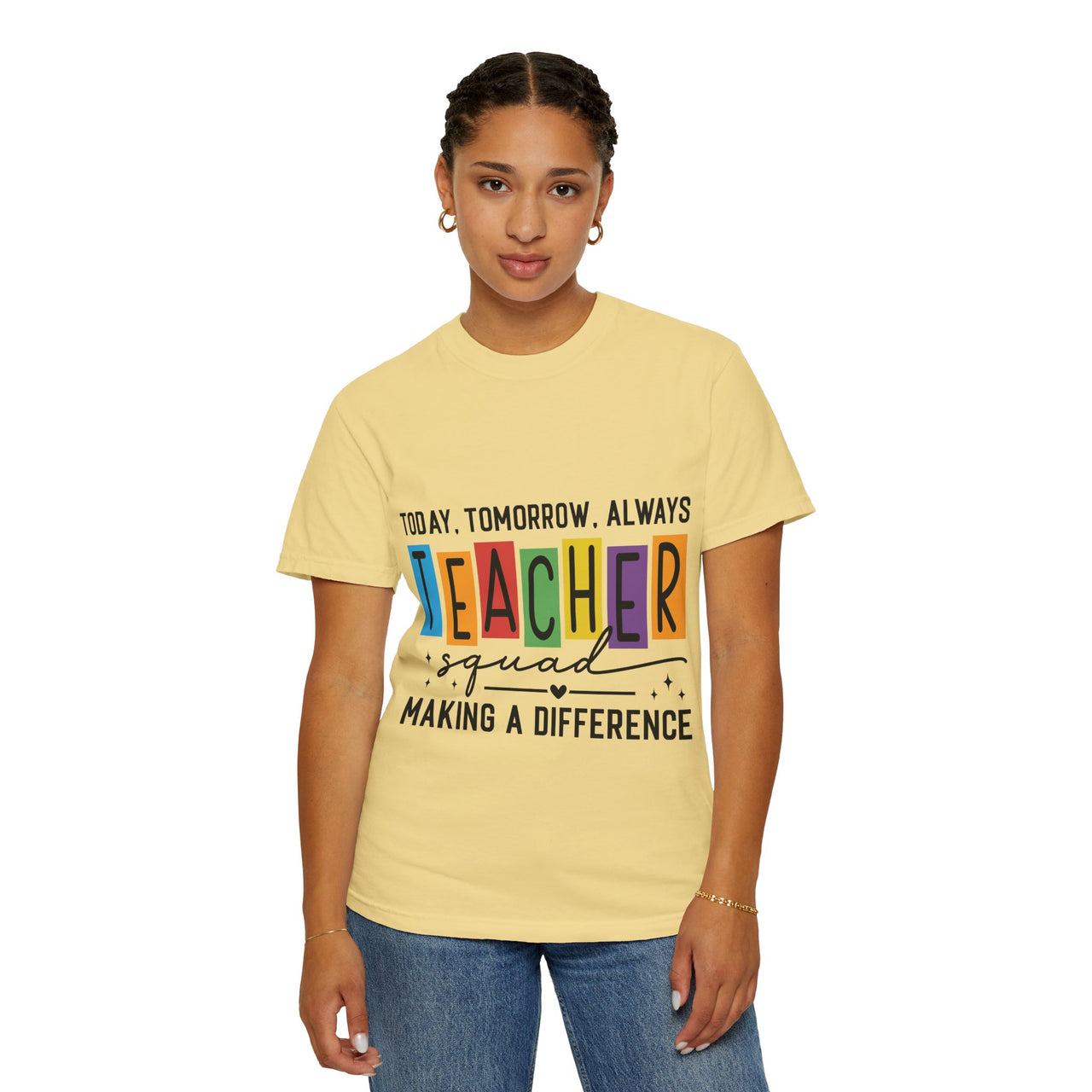 Colorful Teacher T-Shirt | Teacher Squad | Gift for Educators, School Spirit Tee, Classroom Apparel, Inspirational Teacher Gift
