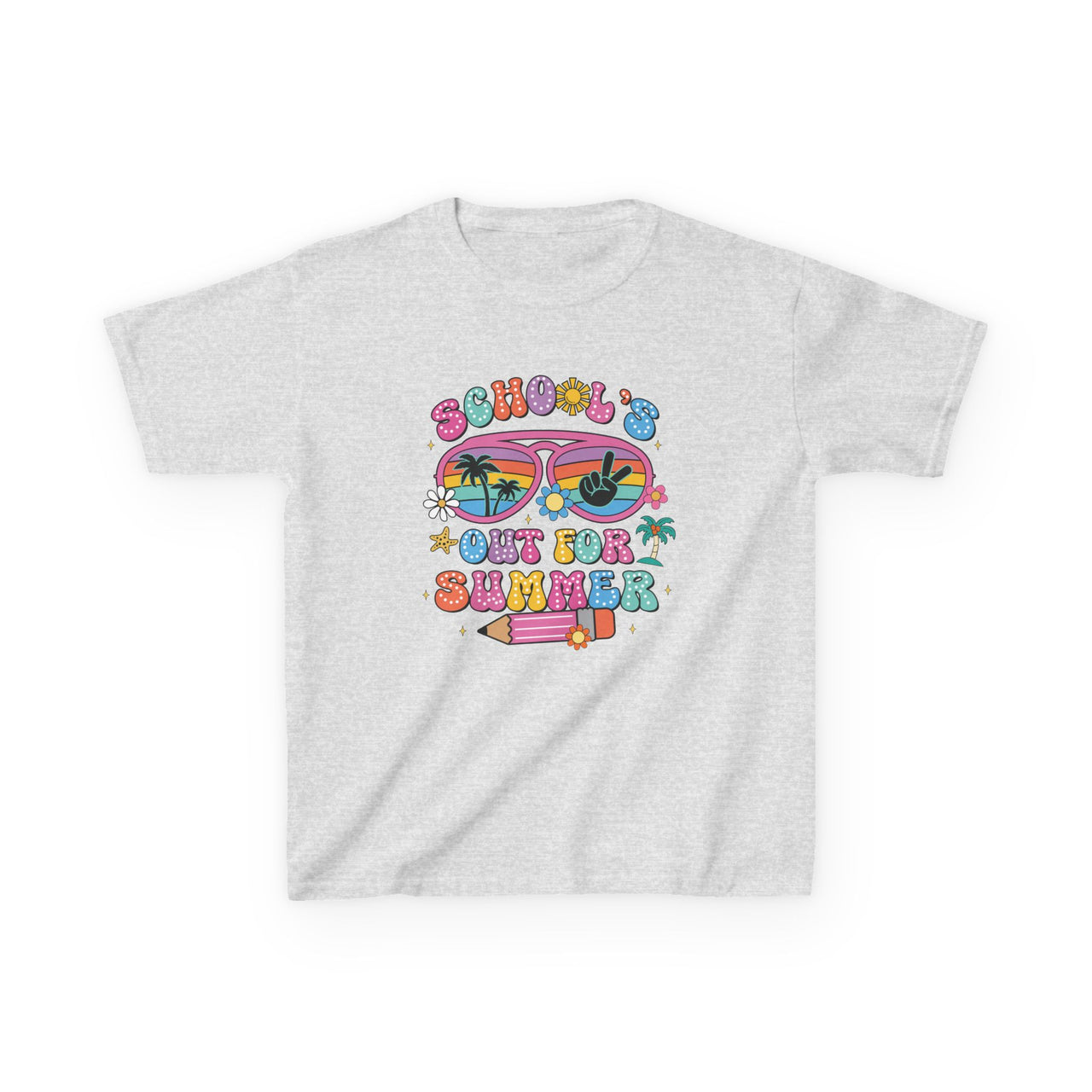 Summer Vibes Kids Tee, School's Out Shirt, Kids Summer T-Shirt, Fun Graphic Tee, Youth Casual Wear - To Be Designs
