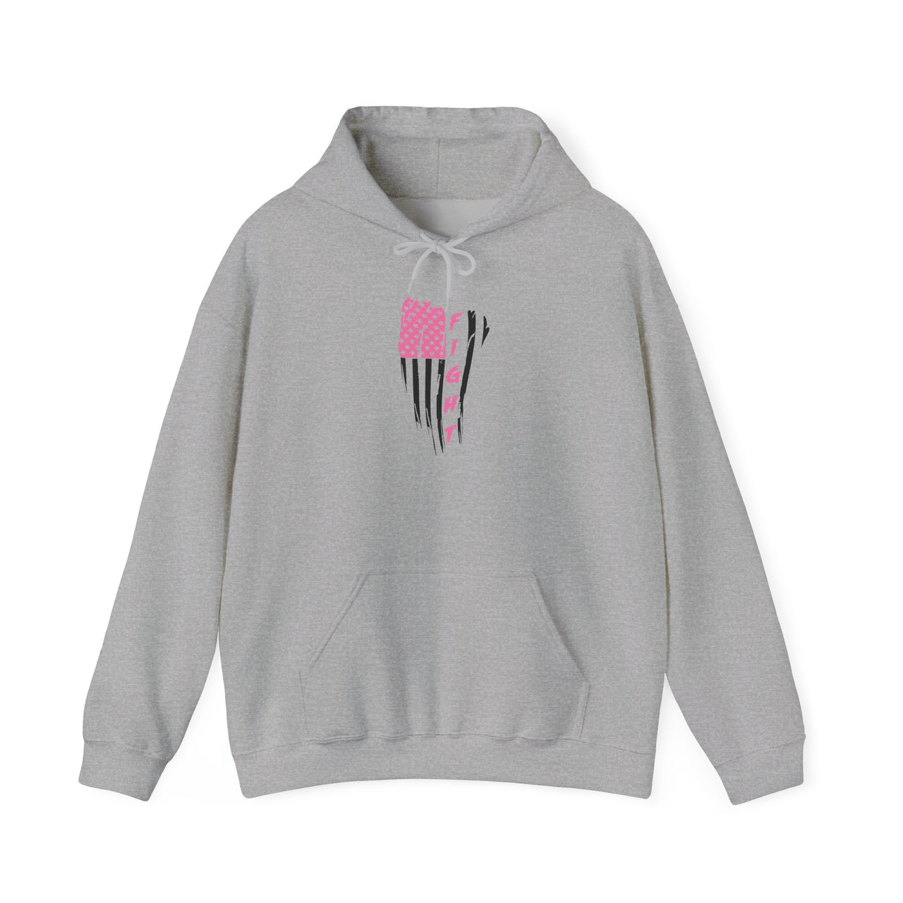 Pink and Black American Flag Graphic Hoodie