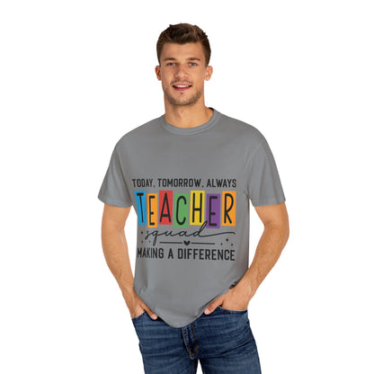Colorful Teacher T-Shirt | Teacher Squad | Gift for Educators, School Spirit Tee, Classroom Apparel, Inspirational Teacher Gift