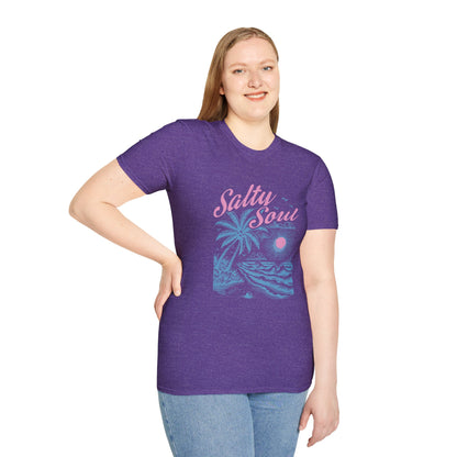 Salty Soul T-Shirt, Beach Vibes Tee, Unisex Summer Shirt, Gift for Coastal Lovers, Casual Everyday Wear